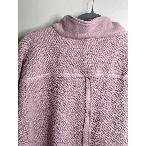 Free People FP BEACH Rowan Oversized Pullover Henley Sweatshirt Top Size XS NEW - Picture 5 of 6